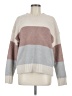 Thread & Supply 100% Polyester Color Block Ivory Pullover Sweater Size M - photo 1