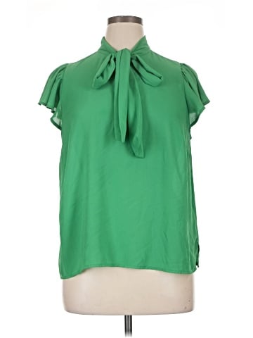 ELOQUII Short Sleeve Blouse (view 1)