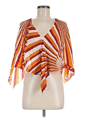 BCBGMAXAZRIA Sleeveless Silk Top (view 1)