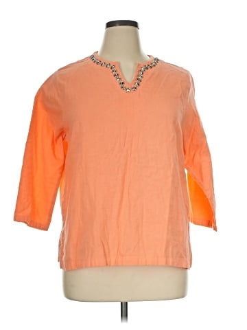 Cathy Daniels 3/4 Sleeve Top (view 1)