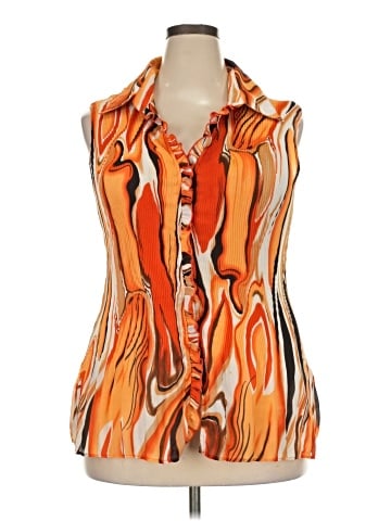 Serenade Sleeveless Button-Down Shirt (view 1)