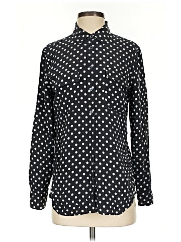 Equipment Long Sleeve Silk Top (view 1)