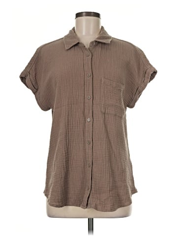 Cosmic Blue Love Short Sleeve Blouse (view 1)