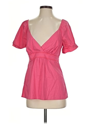 BCBGMAXAZRIA Short Sleeve Blouse (view 1)