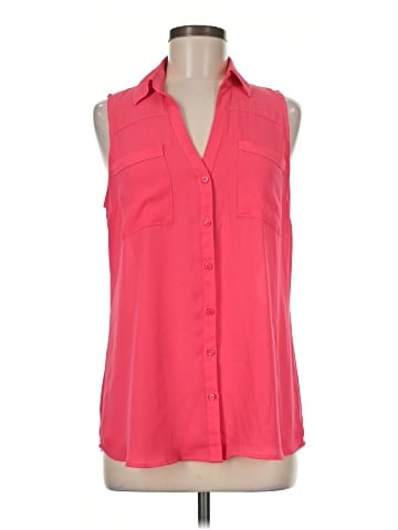 Express Sleeveless Button-Down Shirt (view 1)
