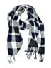 Plush Checkered-gingham Blue Scarf One size - photo 1