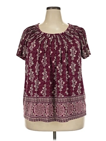 Style&Co Short Sleeve Blouse (view 1)
