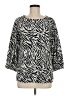 Halogen Silver 3/4 Sleeve Blouse Size M - photo 1