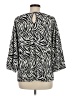 Halogen Silver 3/4 Sleeve Blouse Size M - photo 2