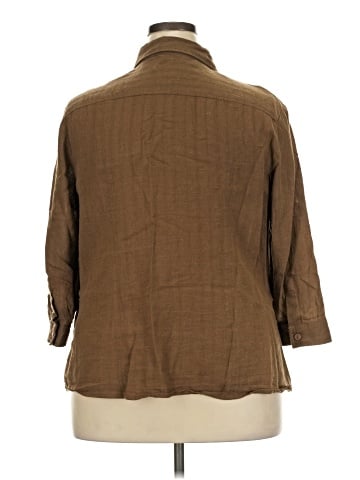 Norton McNaughton 3/4 Sleeve Button-Down Shirt (view 2)