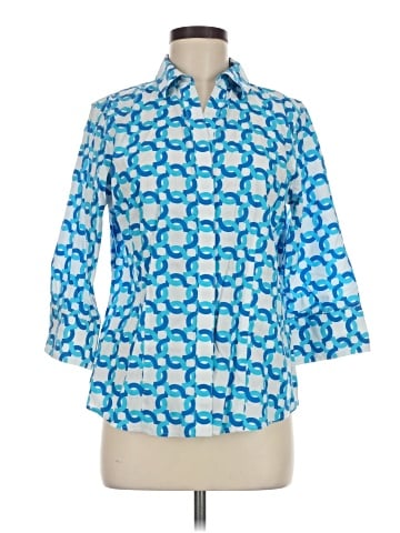 Chico's 3/4 Sleeve Button-Down Shirt (view 1)