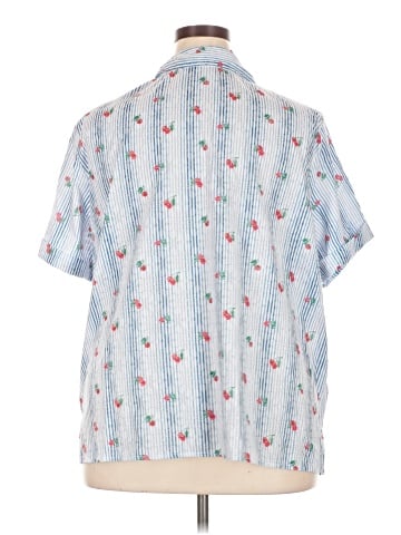 Alfred Dunner Short Sleeve Button-Down Shirt (view 2)