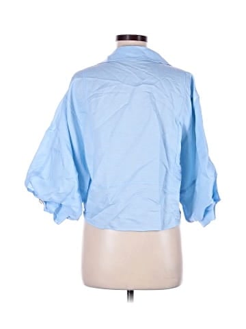 Zara 3/4 Sleeve Button-Down Shirt (view 2)
