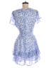 Francesca's 100% Polyester Paisley Blue Romper Size M - photo 2