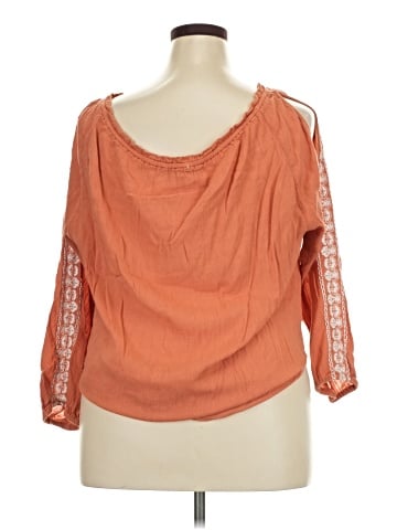 Kensie 3/4 Sleeve Blouse (view 2)