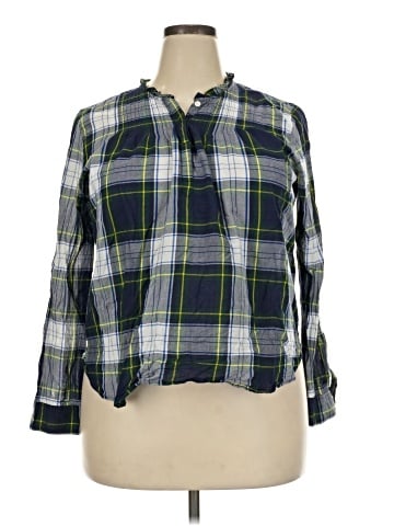J.Crew Factory Store Long Sleeve Blouse (view 1)