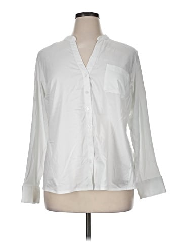 Calvin Klein Long Sleeve Button-Down Shirt (view 1)
