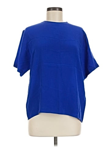 Oscar De La Renta Short Sleeve Silk Top (view 1)