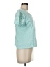 Notations 100% Polyester Teal Short Sleeve Top Size M - photo 4