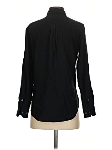 Equipment Long Sleeve Silk Top (view 2)