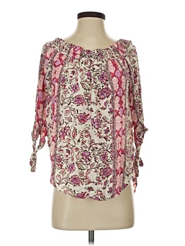 Kensie 3/4 Sleeve Blouse (view 1)