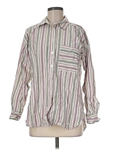 Ann Taylor LOFT Outlet Long Sleeve Button-Down Shirt (view 1)