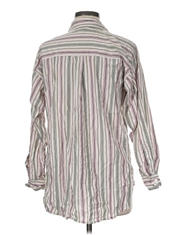 Ann Taylor LOFT Outlet Long Sleeve Button-Down Shirt (view 2)