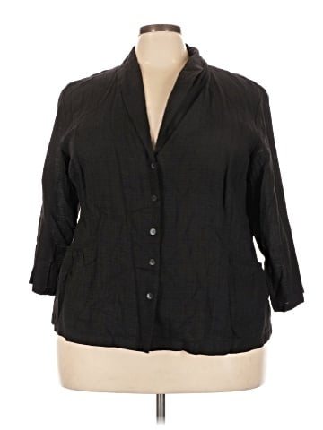 Eileen Fisher 3/4 Sleeve Button-Down Shirt (view 1)