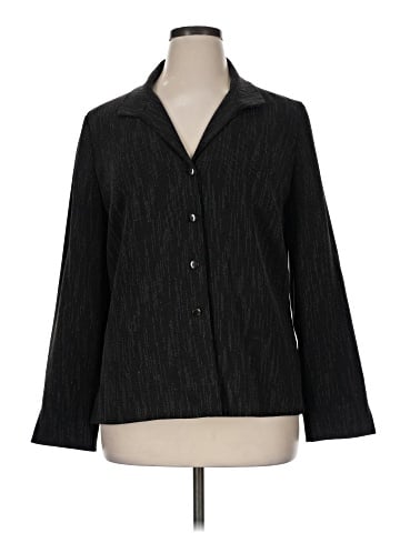 Jones New York Collection 3/4 Sleeve Button-Down Shirt (view 1)