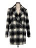 Theory Plaid Gray Wool Coat Size M - photo 1