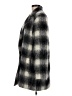 Theory Plaid Gray Wool Coat Size M - photo 5