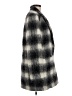 Theory Plaid Gray Wool Coat Size M - photo 4