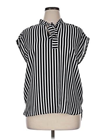 Bar III Short Sleeve Blouse (view 1)