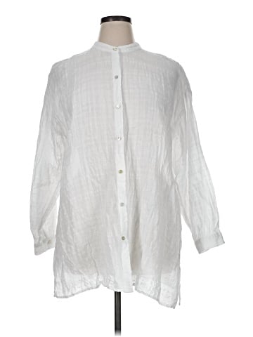 Eileen Fisher 3/4 Sleeve Button-Down Shirt (view 1)