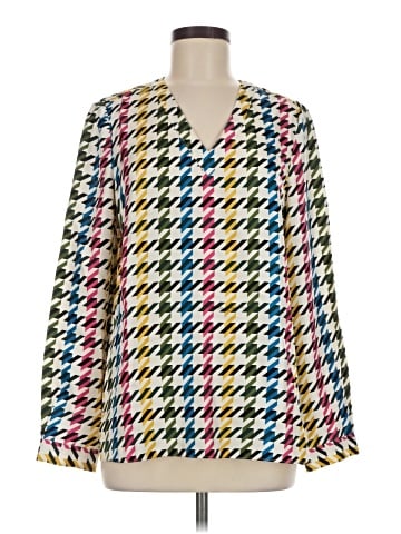 Carlisle Long Sleeve Silk Top (view 1)