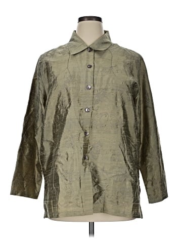 Chico's Design 3/4 Sleeve Silk Top (view 1)