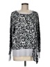 Cuddl Duds Animal Print Silver Pullover Sweater Size M - photo 1