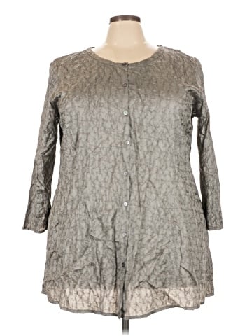 Eileen Fisher 3/4 Sleeve Silk Top (view 1)