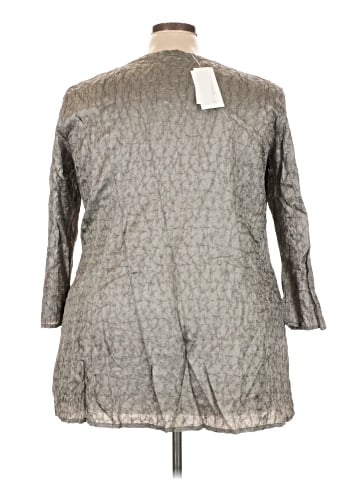 Eileen Fisher 3/4 Sleeve Silk Top (view 2)