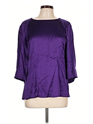 Oscar De La Renta 3/4 Sleeve Silk Top (view 1)