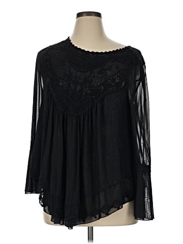 Ultra Pink 3/4 Sleeve Blouse (view 1)