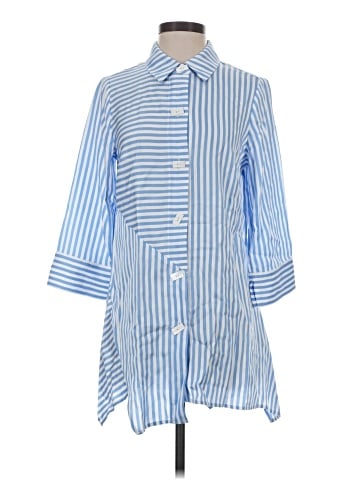 Soft Surroundings 3/4 Sleeve Button-Down Shirt (view 1)