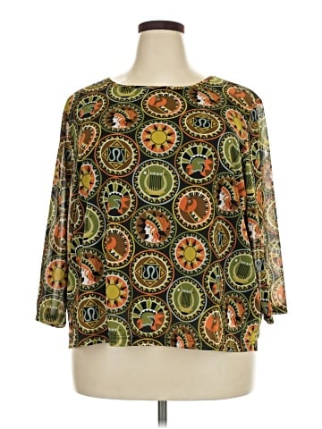 Bob Mackie 3/4 Sleeve Blouse (view 1)
