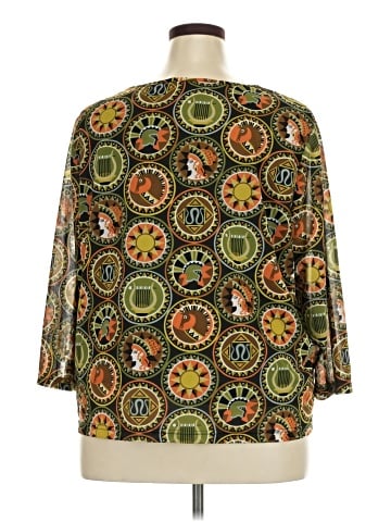 Bob Mackie 3/4 Sleeve Blouse (view 2)