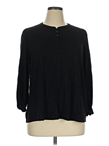 J.Jill Long Sleeve Henley (view 1)