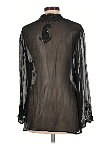 Chico's Long Sleeve Silk Top (view 2)