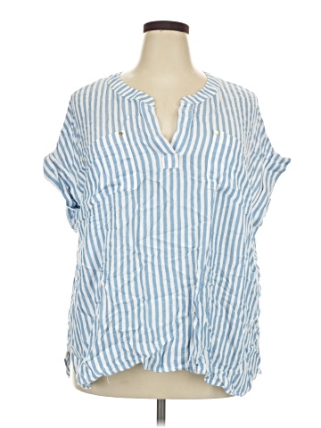 Jones New York Signature Short Sleeve Blouse (view 1)