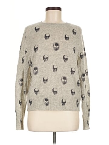 Skull Cashmere Cashmere Pullover Sweater (view 1)