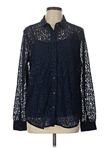 JM Collection Long Sleeve Blouse (view 1)