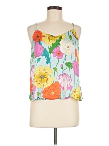 Trina Turk Sleeveless Silk Top (view 1)